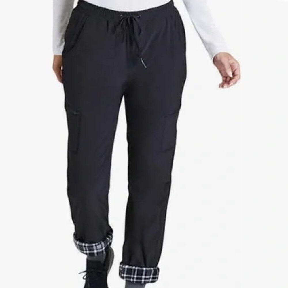 Eddie Bauer Fleece Lined Cargo Hiking Pants Womens Size 12